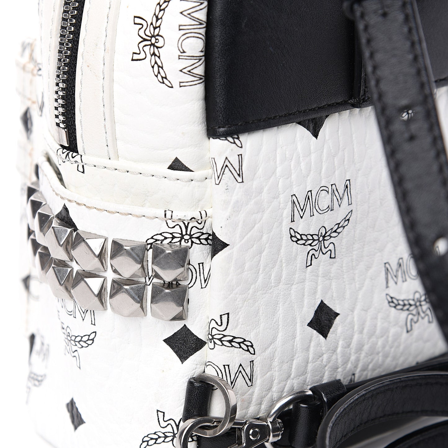 Visetos Side Stud X-Mini Stark Backpack White