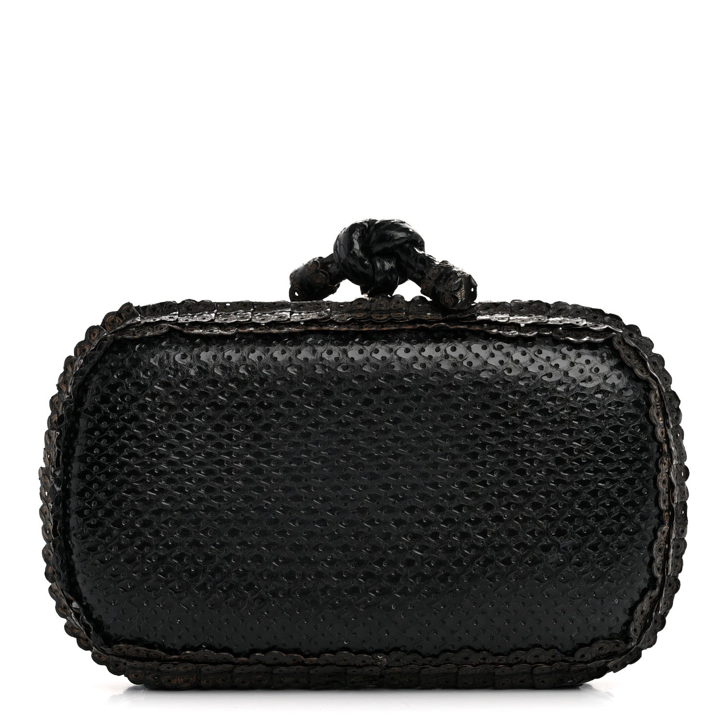 Bottega Veneta Impero Ayers Knot Clutch Black 1 of 9