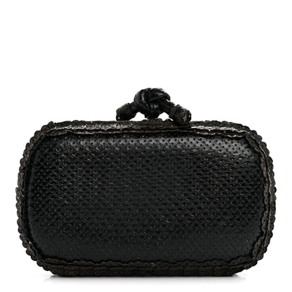 Bottega Veneta Impero Ayers Knot Clutch Black 1 of 9