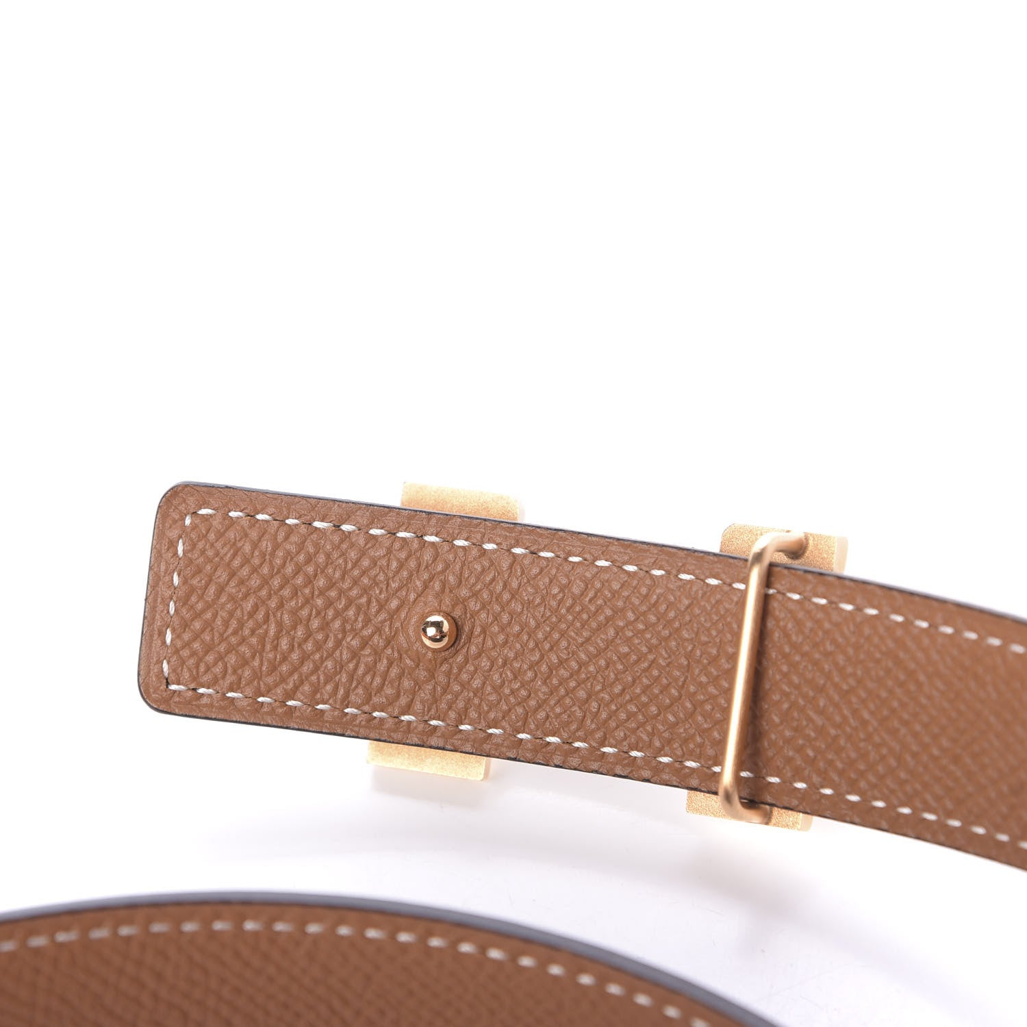 Hermes Swift Epsom 24mm Mini Constance Belt 70 Black Gold 6 of 6