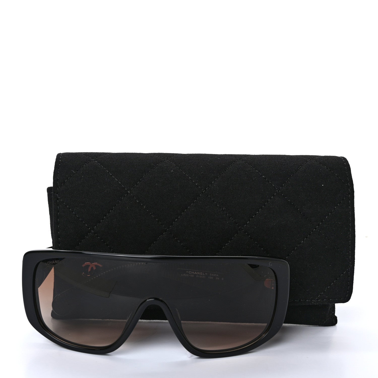 Chanel Acetate Shield Sunglasses 5495 Black 7 of 7