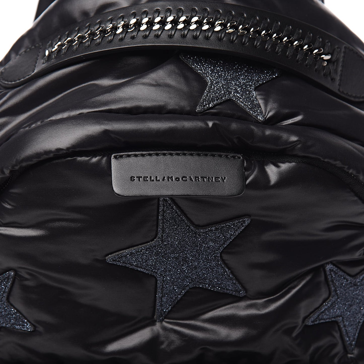 Polyamide Falabella Go Glitter Stars Backpack Black