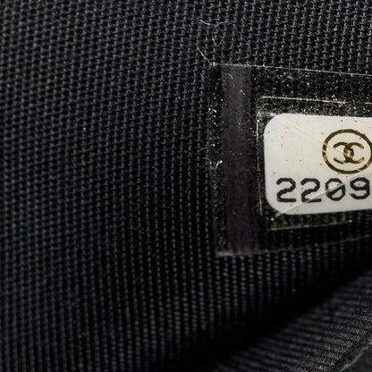 Chanel Lambskin Quilted Boy Zip Around Organizer Wallet Black 8 of 11