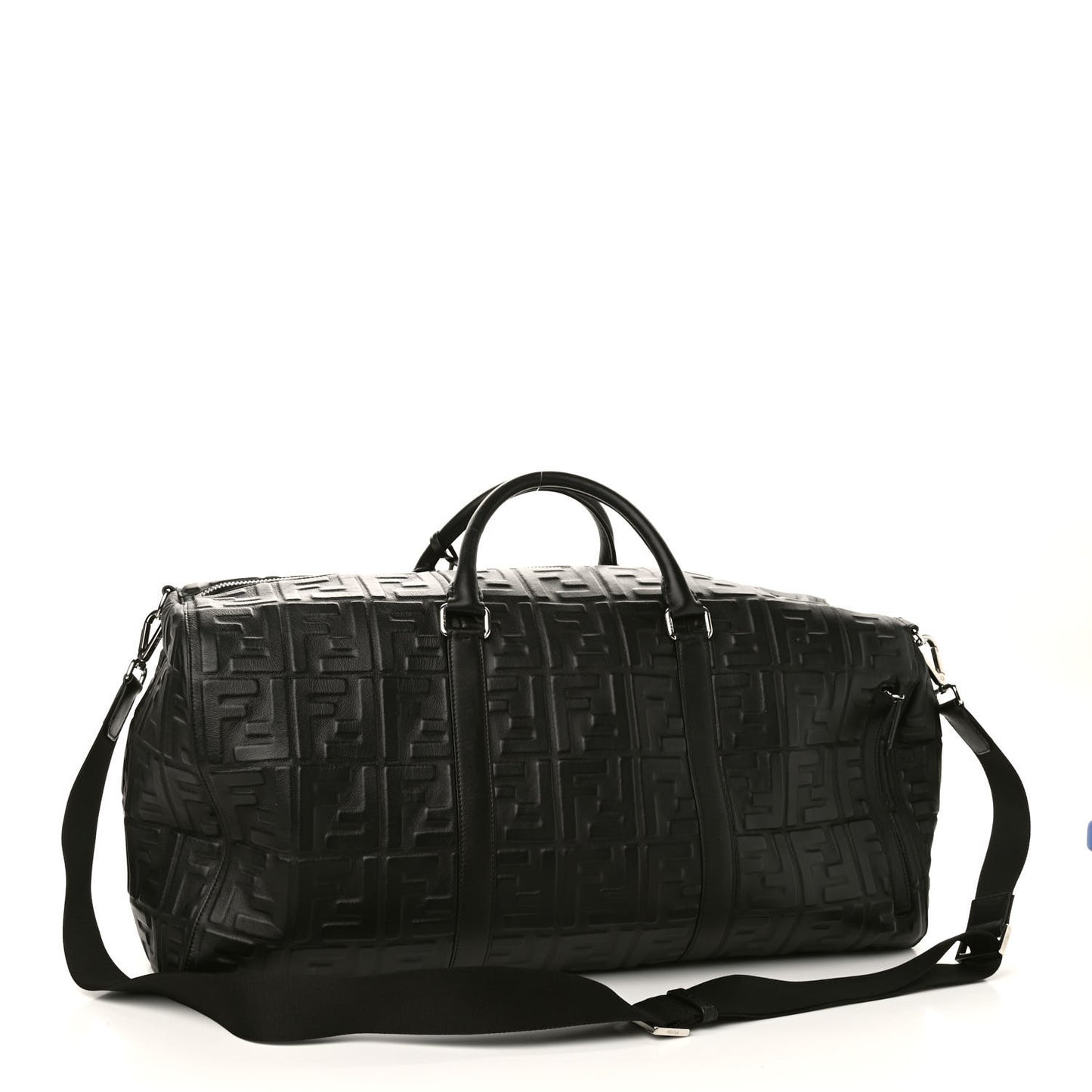 Nappa FF 1974 Embossed Holdall Bag Black