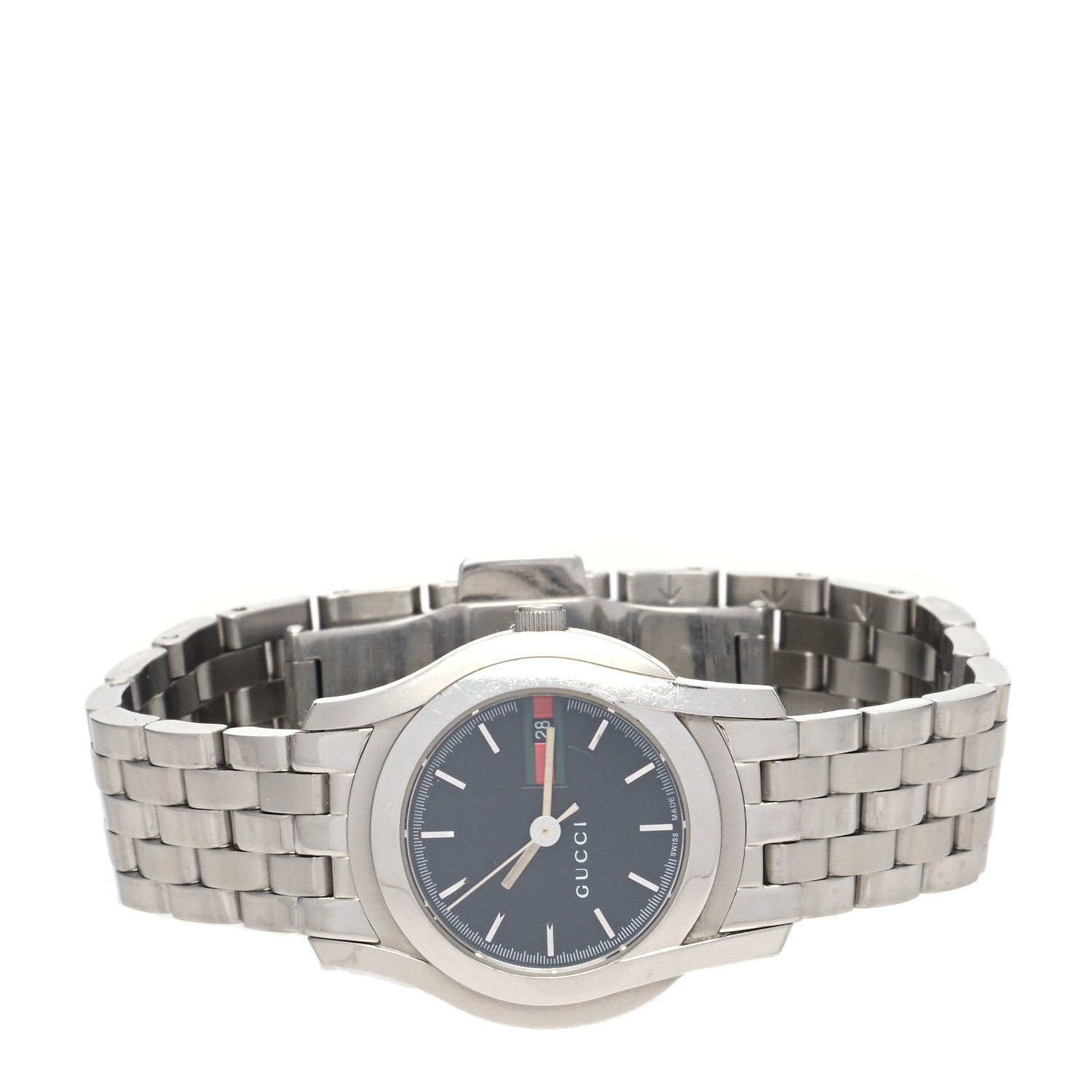 Gucci Stainless Steel 27mm 5500L Quartz Watch Black 2 of 5