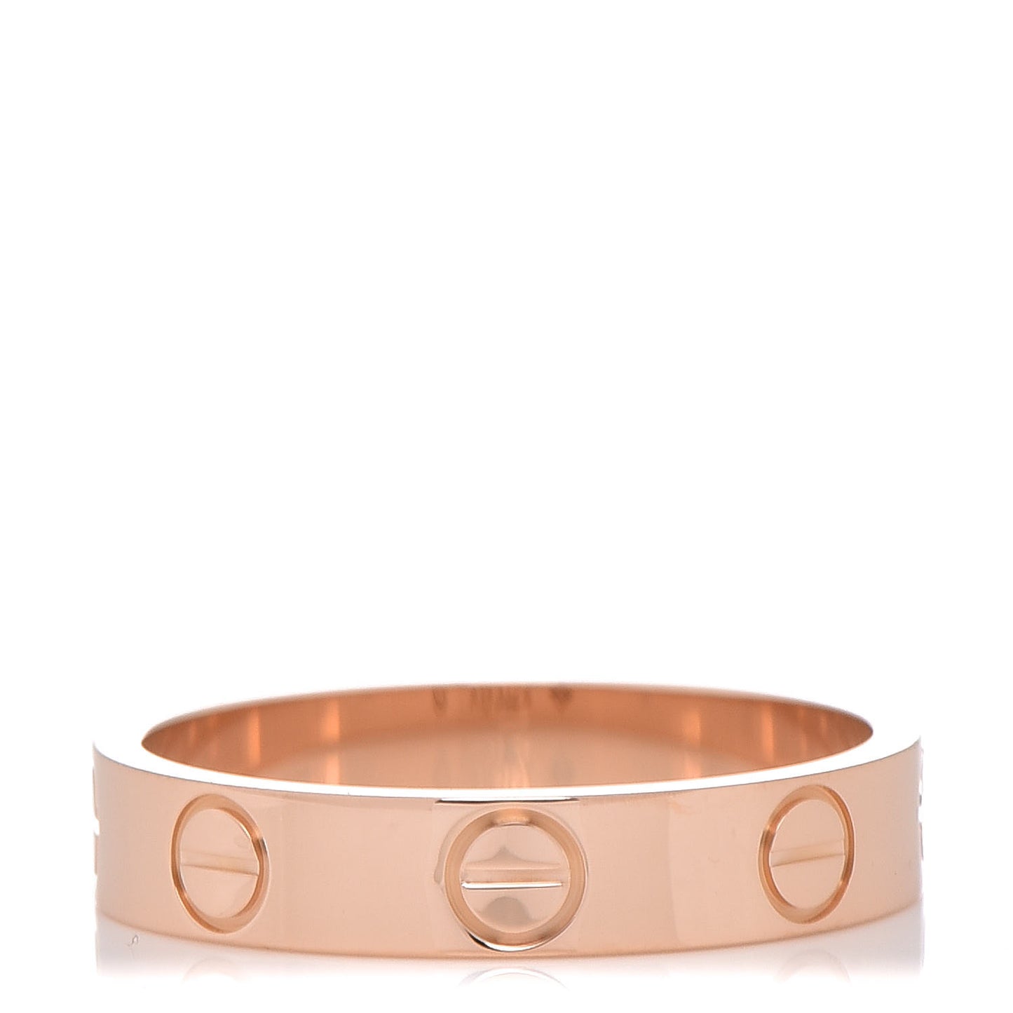 18K Pink Gold 3.5mm LOVE Wedding Band Ring 48 4.5