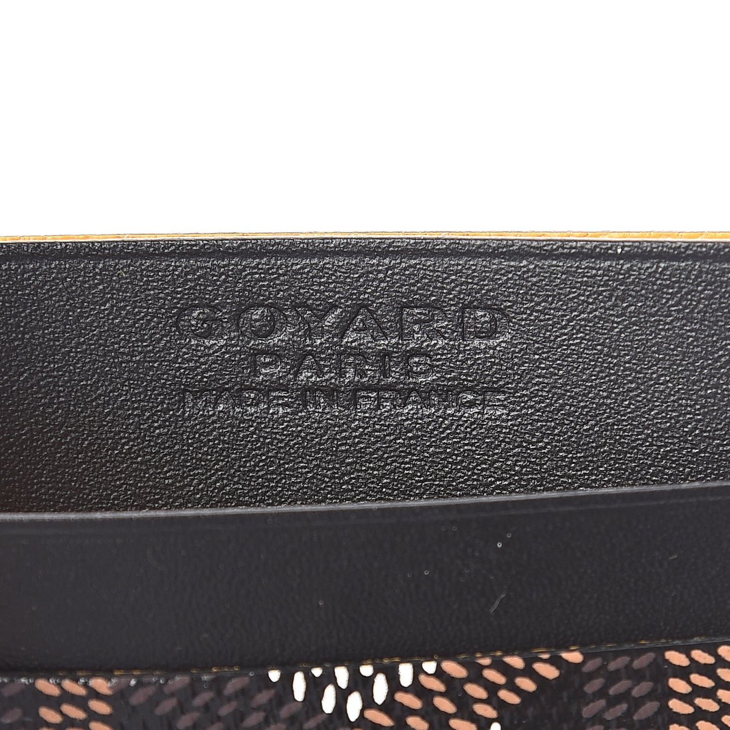 Goyardine Saint Sulpice Card Holder Black