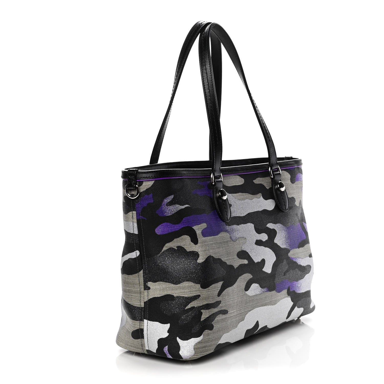Christian Dior Canvas Camouflage Anselm Reyle Tote 2 of 11