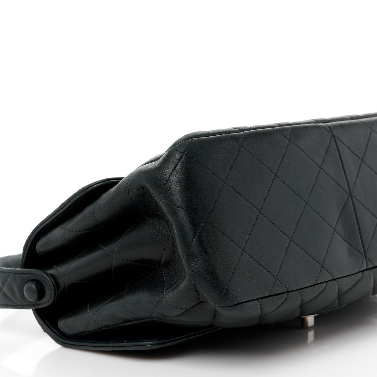 Lambskin Quilted Medium Double Sided Flap Black