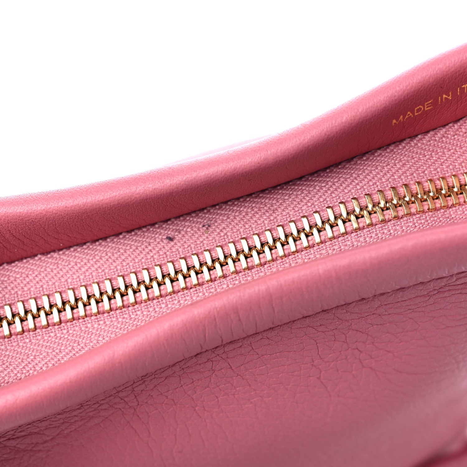 Mansur Gavriel Pebbled Calfskin Mini Zip Bucket Bag Pink 11 of 11