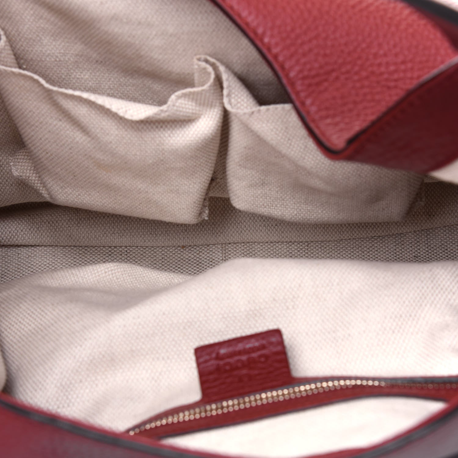 Gucci Calfskin Web Medium Dressage Hobo Red 6 of 12