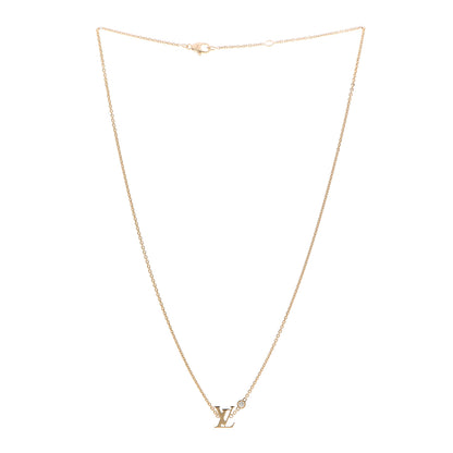 Louis Vuitton 18K Yellow Gold Diamond Idylle Blossom LV Pendant Necklace 3 of 7