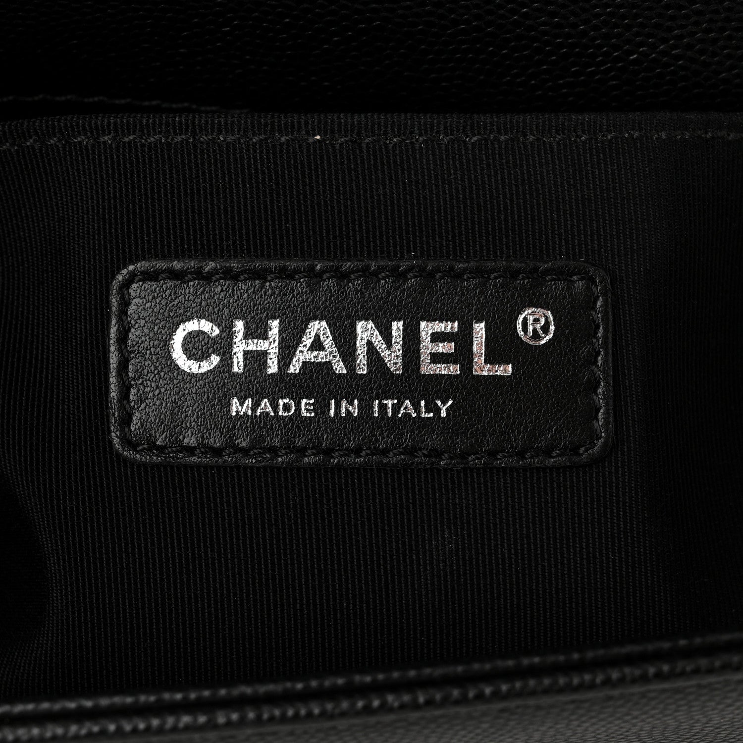 Chanel Caviar Chevron Quilted Small Boy Flap Black 6 of 11