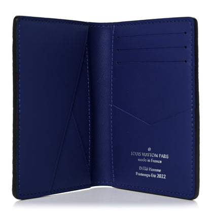 Louis Vuitton Taurillon Illusion Pocket Organizer Bleu Vert 5 of 7