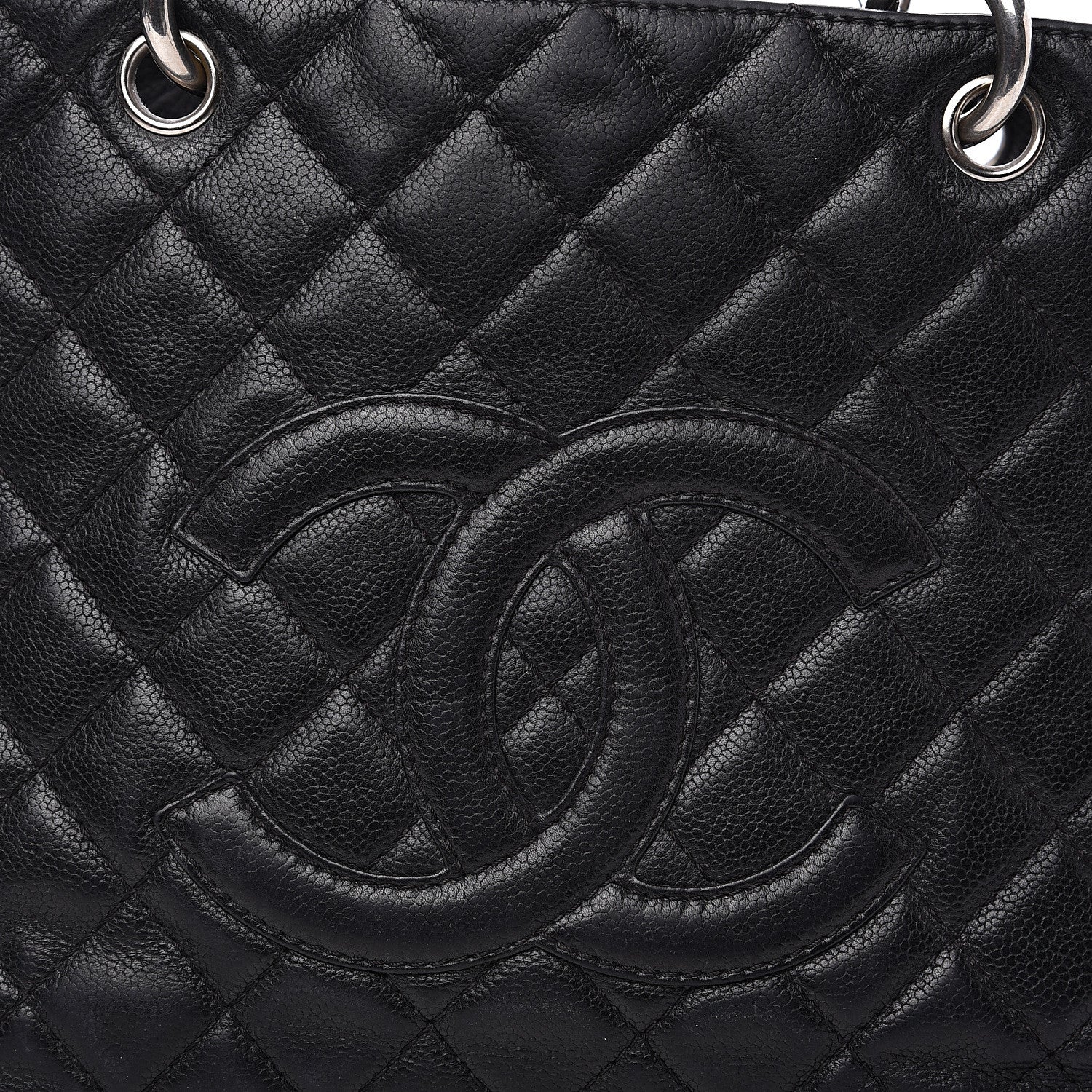 Chanel Caviar Quilted Grand Shopping Tote GST Black 15 of 16