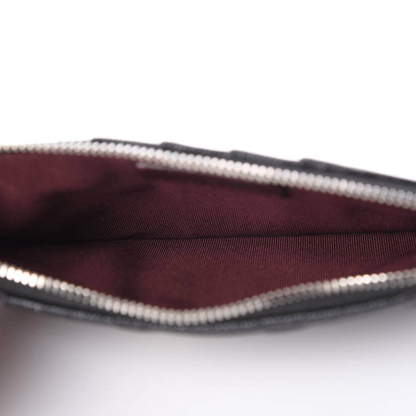 Caviar Quilted Classic Flat Wallet Pouch Black