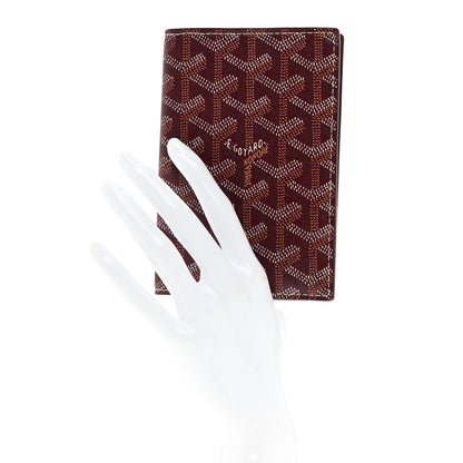 Goyard Goyardine Passport Wallet Burgundy 3 of 6