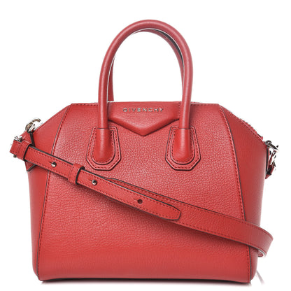 Givenchy Sugar Goatskin Mini Antigona Red 1 of 9