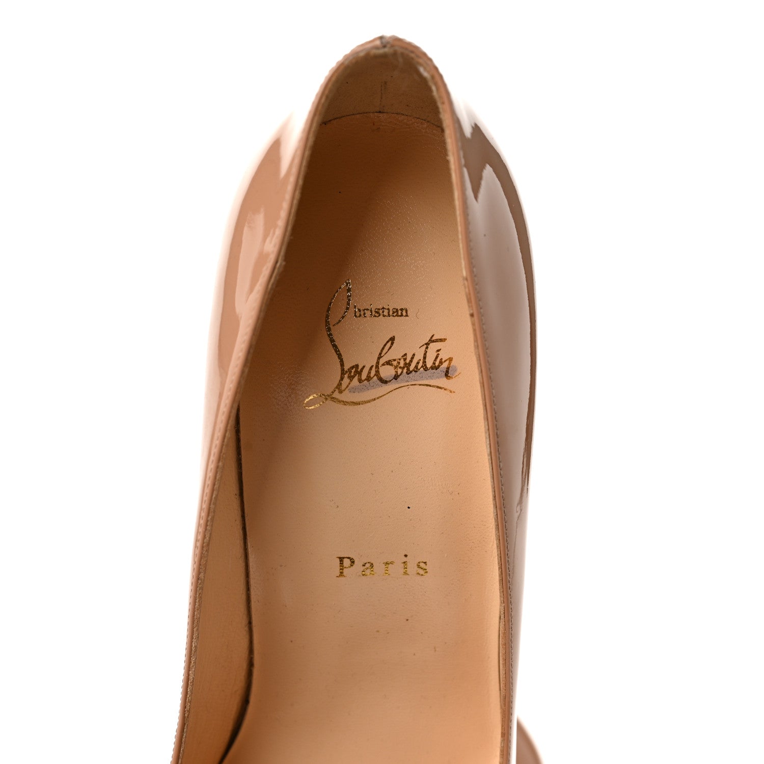 Christian Louboutin Patent Dorissima 100 Pumps 40 Nude 7 of 10