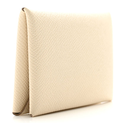 Hermes Epsom Calvi Card Case Craie 3 of 8