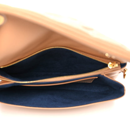 Louis Vuitton Lambskin Embossed Monogram Pochette Coussin Camel 5 of 10