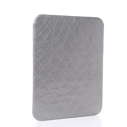 Chanel Metallic Aged Calfskin Brilliant iPad Case Silver 3 of 8