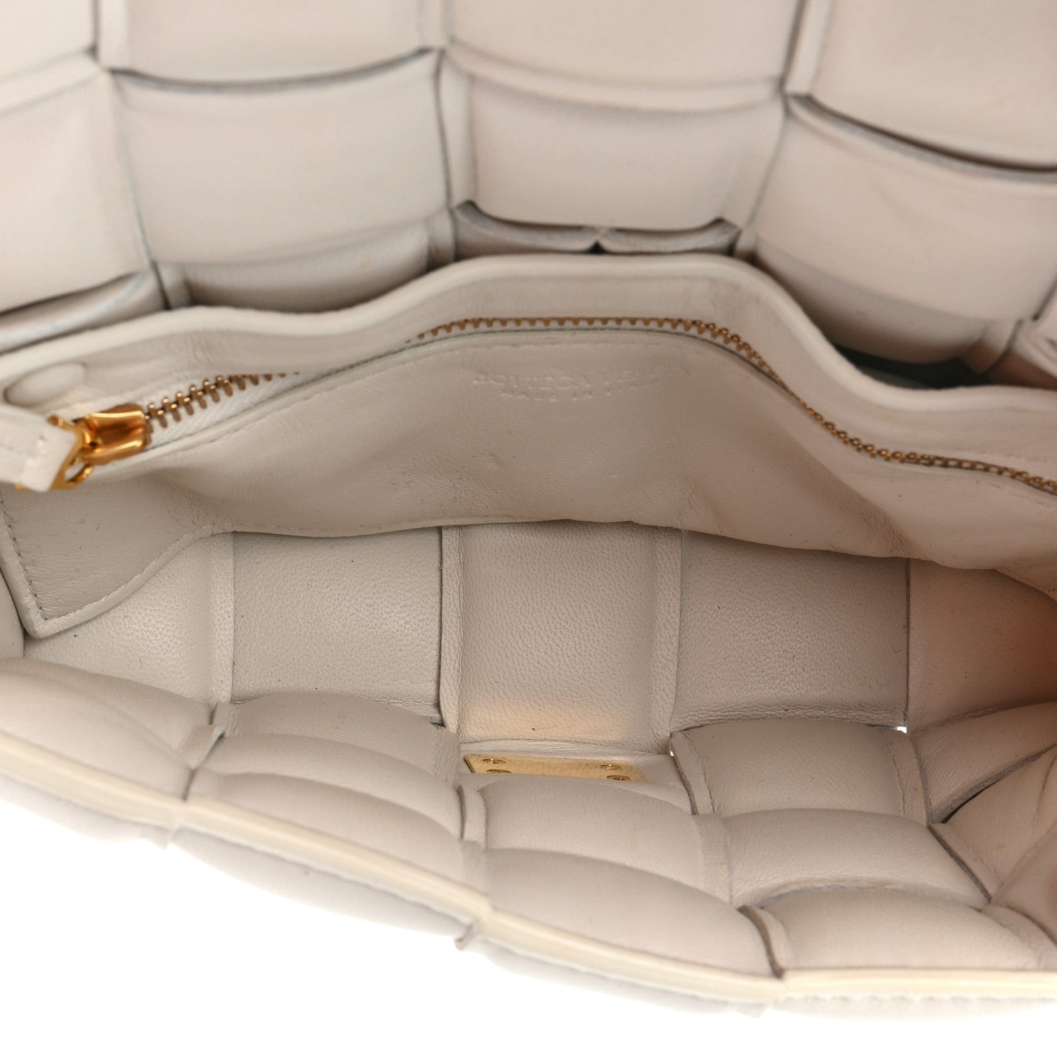 Bottega Veneta Nappa Maxi Intrecciato Small Padded Cassette Crossbody Bag Chalk 5 of 16