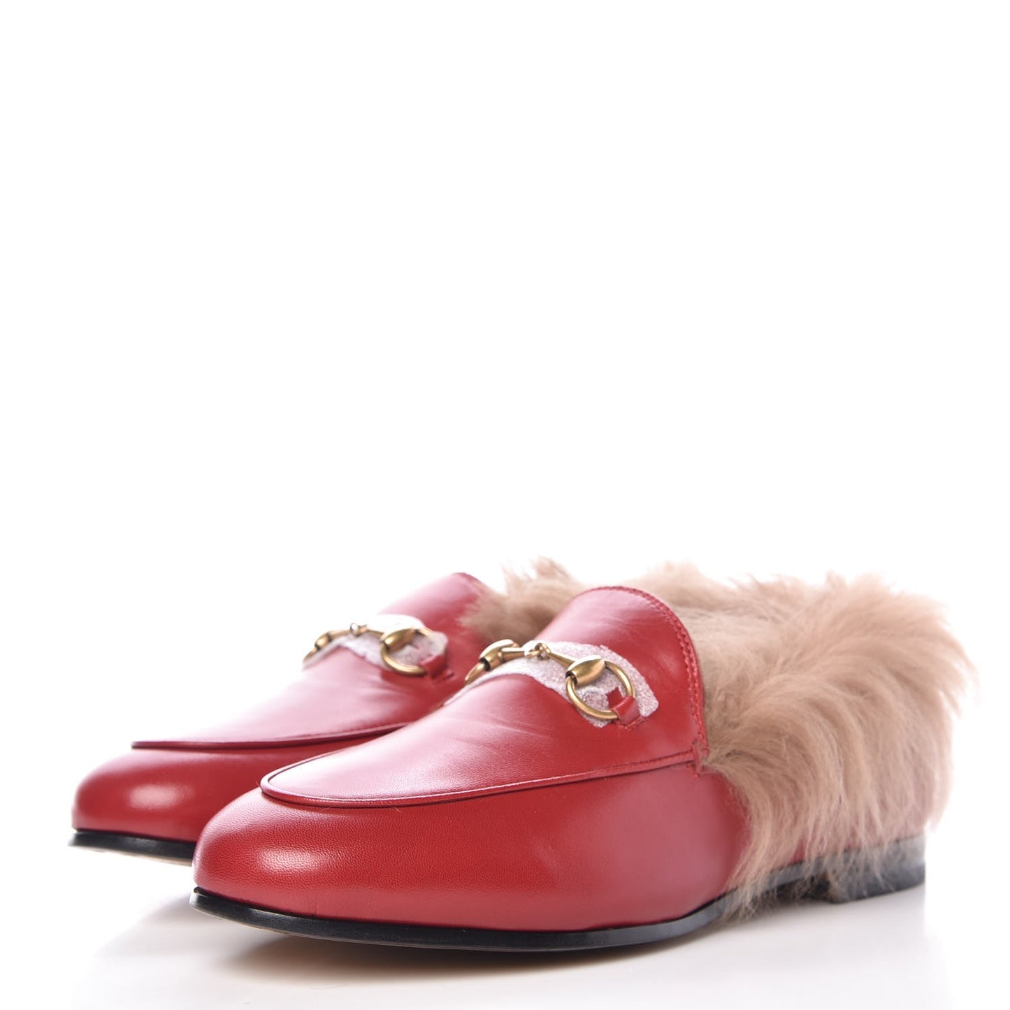 Malaga Kid Fur Womens Jordaan Loafers 37 Hibiscus Red Natural