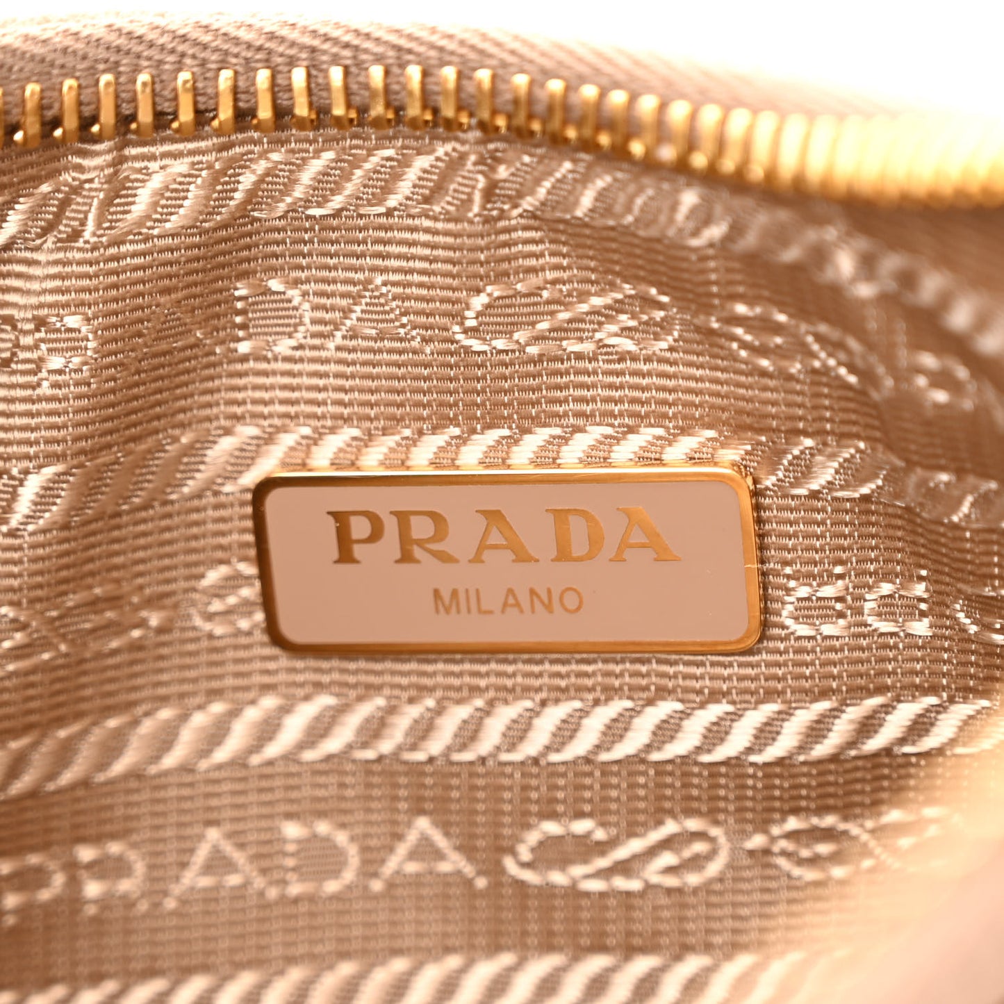 Saffiano Lux Re-Edition Mini Shoulder Bag Cammeo