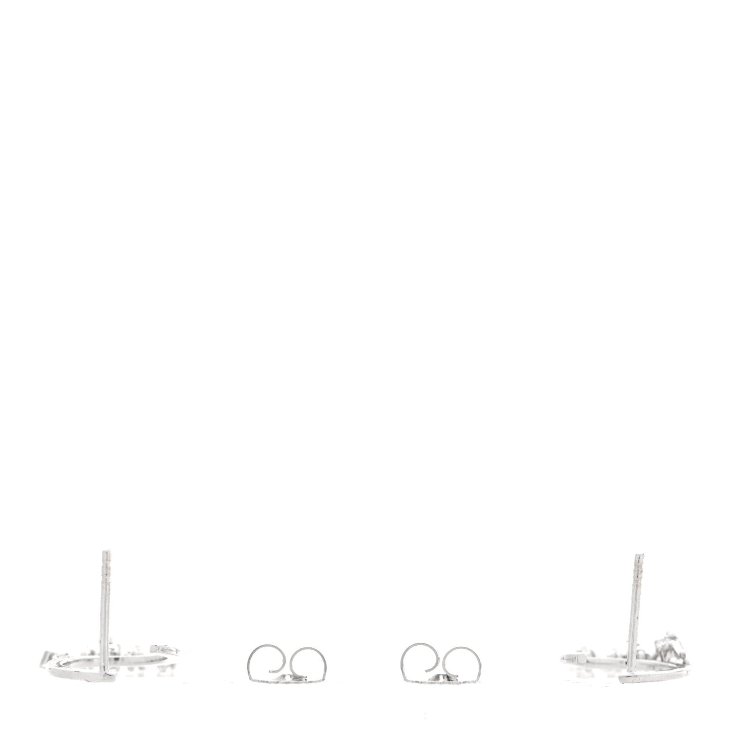 18K White Gold Diamond Fireworks Fringe Drop Earrings