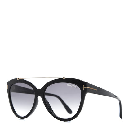 Tom Ford Livia Cat Eye Sunglasses TF518 Black 1 of 8