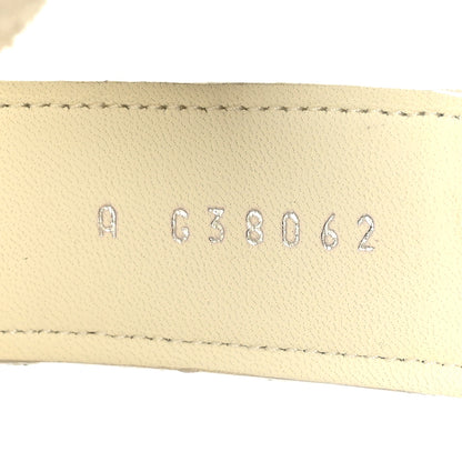 Chanel Suede Calfskin Velcro Flat Sandals 39 Ivory Dark Beige 6 of 8