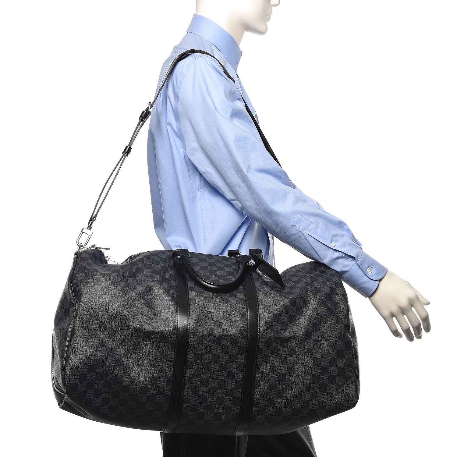 Louis Vuitton Damier Graphite Keepall Bandouliere 55 2 of 17