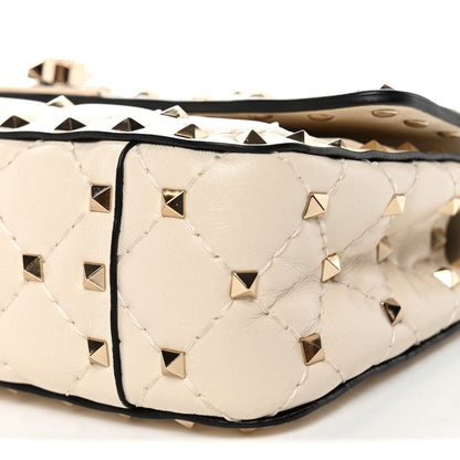 Valentino Garavani Nappa Small Rockstud Spike Shoulder Bag Light Ivory 9 of 9