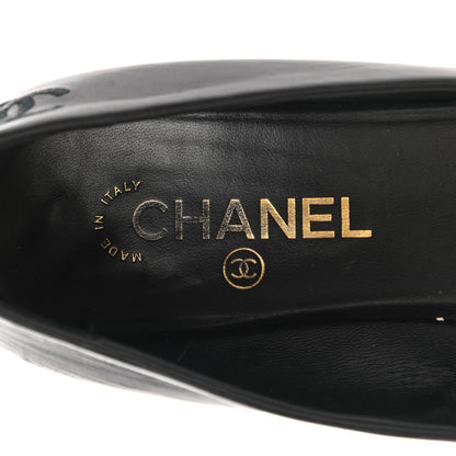 Chanel Calfskin Pearl Camellia Pumps 40 Black Gold 7 of 13