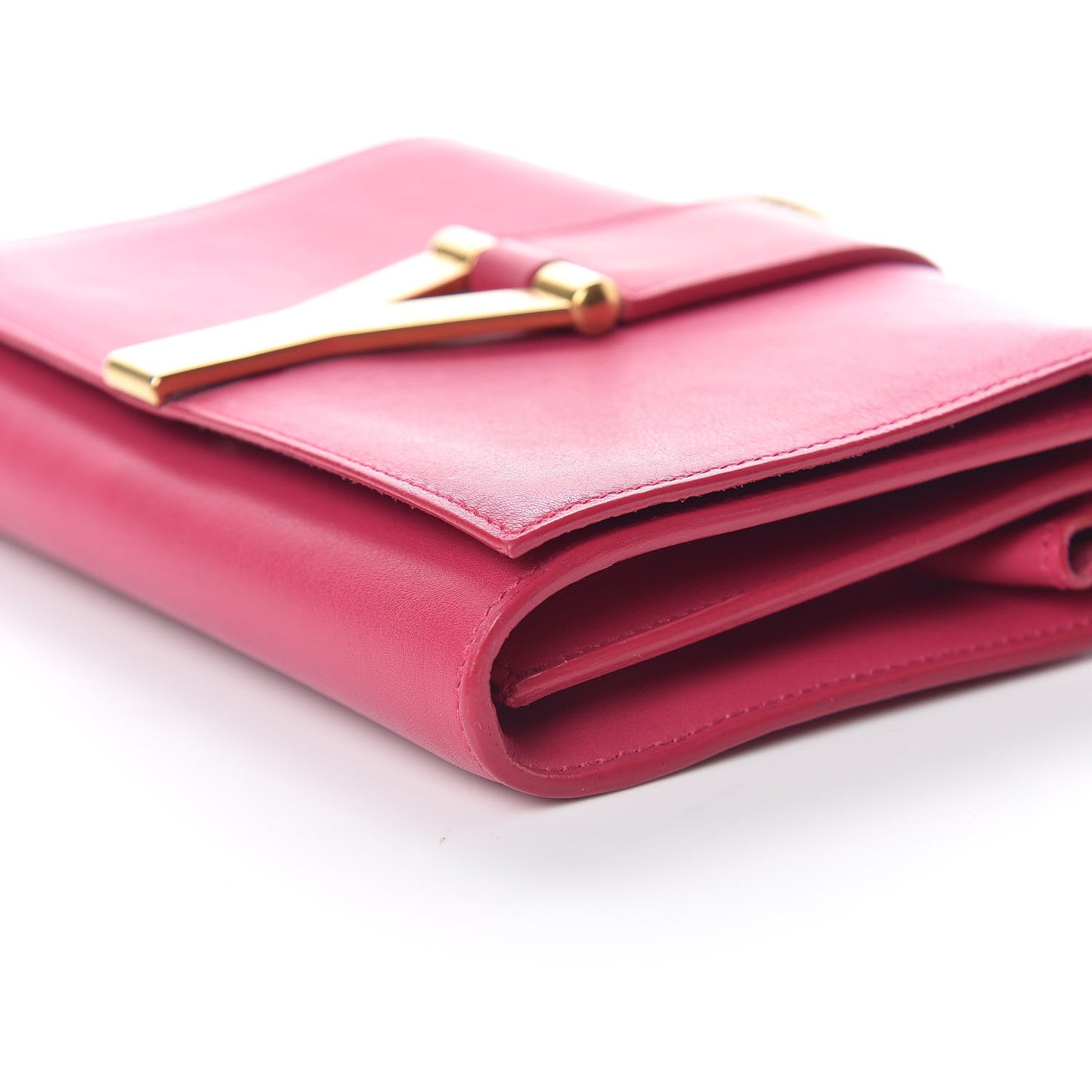 Calfskin Small Classic Y Satchel Bubblegum