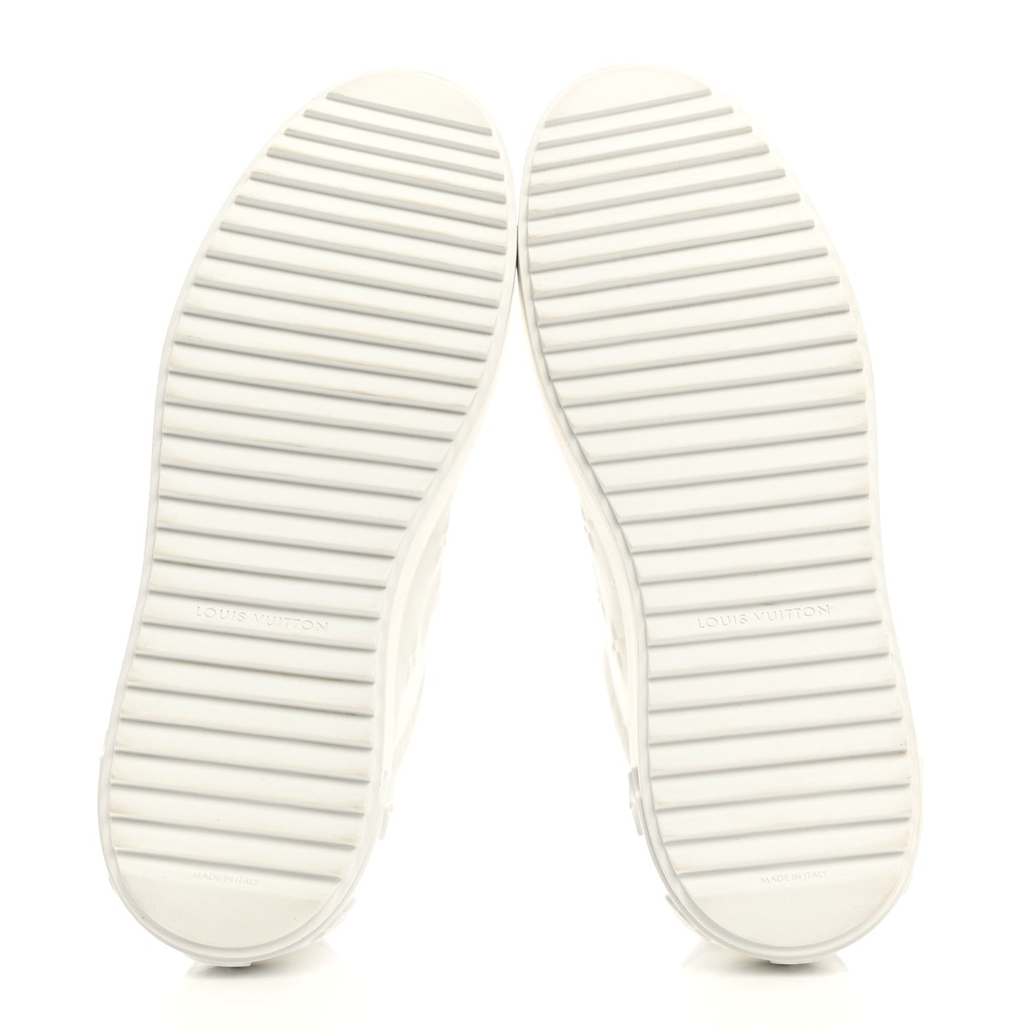 Lambskin Embossed Monogram Time Out Sneakers 40 White