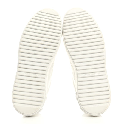 Louis Vuitton Lambskin Embossed Monogram Time Out Sneakers 40 White 5 of 8