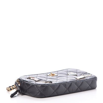 Chanel Aged Calfskin Lucky Charms 2.55 Reissue Small Clutch With Chain Black 4 of 9