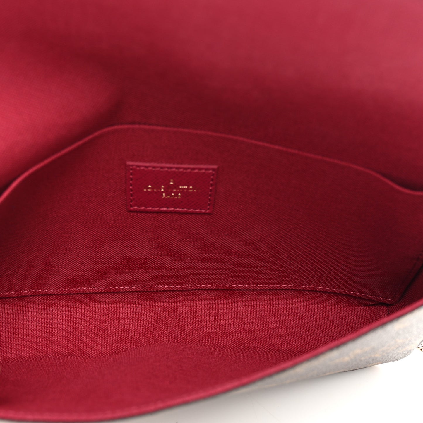 Monogram Pochette Felicie Chain Wallet Fuchsia