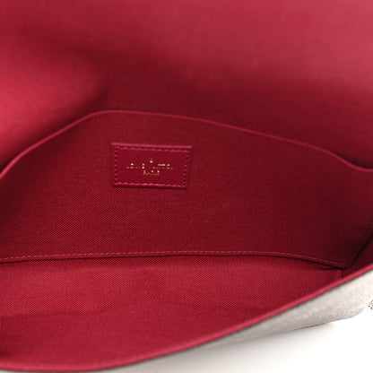 Louis Vuitton Monogram Pochette Felicie Chain Wallet Fuchsia 5 of 9