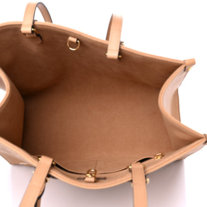 Louis Vuitton Empreinte Monogram Giant Onthego MM Arizona Creme 5 of 9