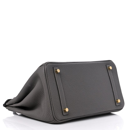 Hermes Togo BIRKIN 30 Gris Meyer 4 of 12