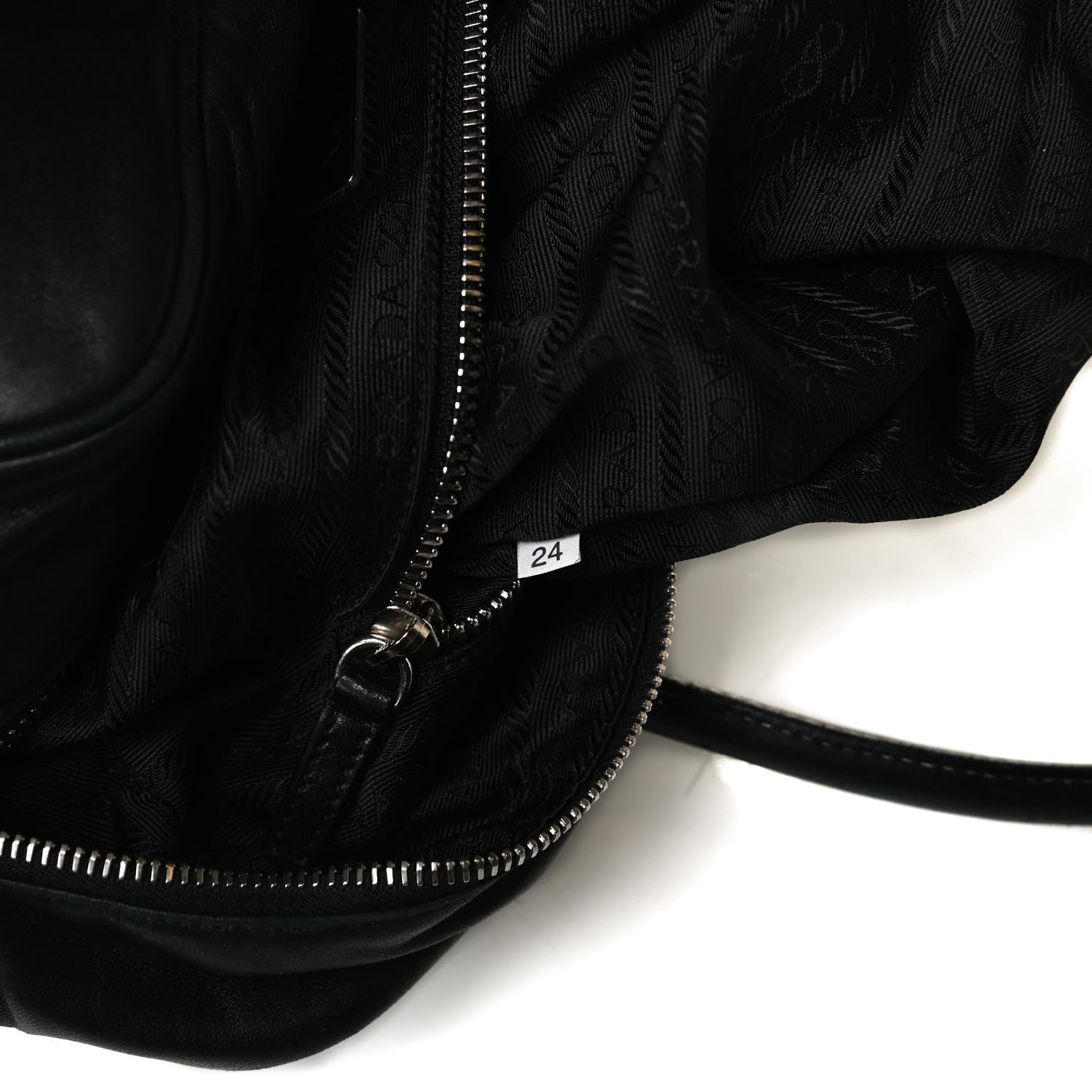 Prada Nappa Hydra Shoulder Bag Black 6 of 20