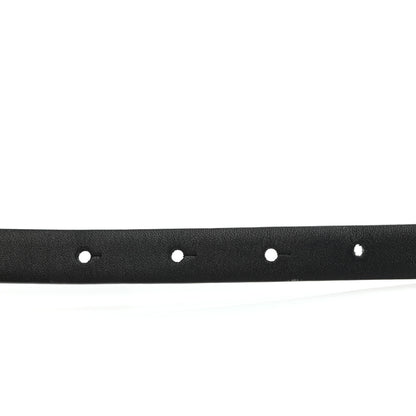 Chanel Calfskin Crystal Logo Belt 85 34 Black 3 of 9