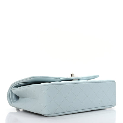Chanel Caviar Quilted Medium Double Flap Light Blue 4 of 10