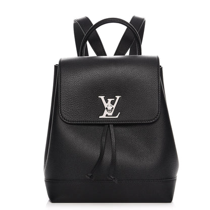 Louis Vuitton Calfskin Lockme Backpack Black 1 of 10