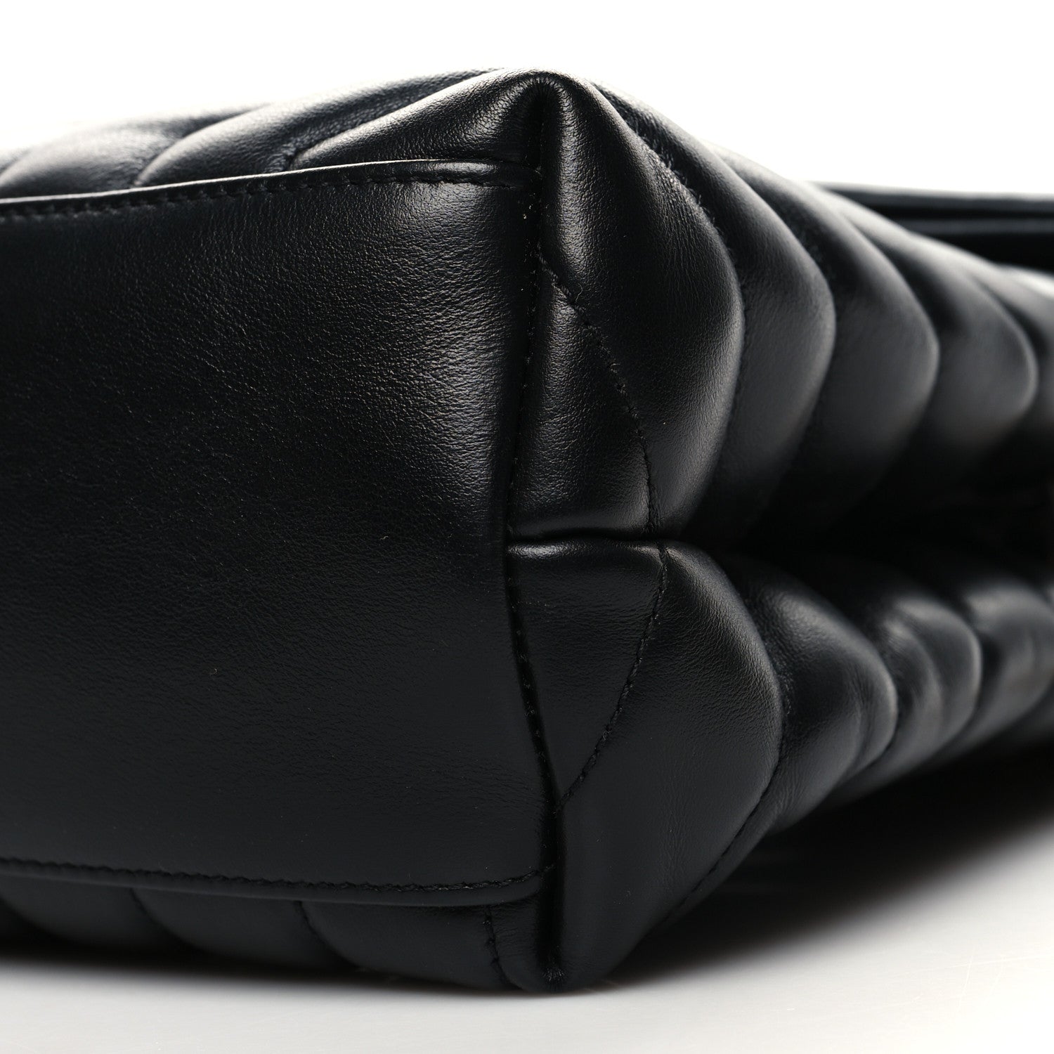 Saint Laurent Calfskin Y Quilted Monogram Medium Loulou Chain Satchel Black 11 of 13