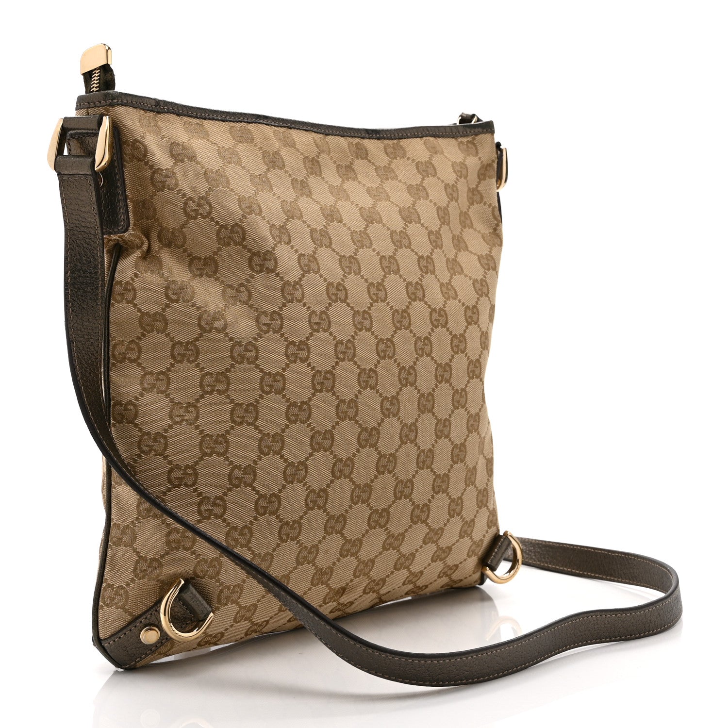 Gucci Monogram Abbey Messenger Bag Pewter 3 of 11