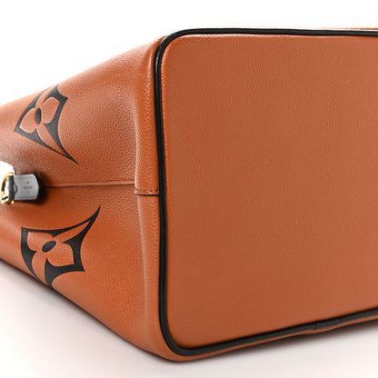 Louis Vuitton Empreinte Monogram Giant Crafty Neonoe MM Caramel Black 10 of 12